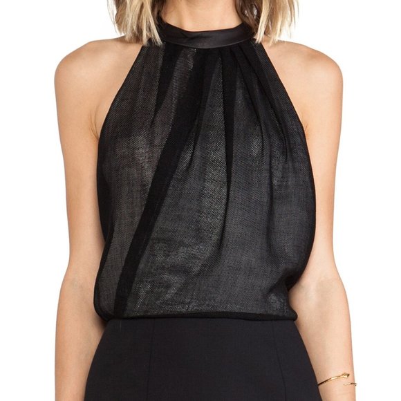 Tibi New York BNWT | Size 8 | Designer Leather Collar Mini Dress Lined - Picture 5 of 12